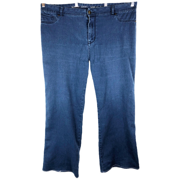 Avenue Plus Size 18W‎ Jeans Boot Cut Blue Denim Pockets 28 Inseam Stretch 551 - Picture 1 of 7